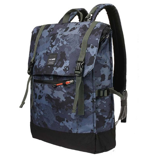 Рюкзак с защитой от кражи Slingsafe LX450 синий камуфляж